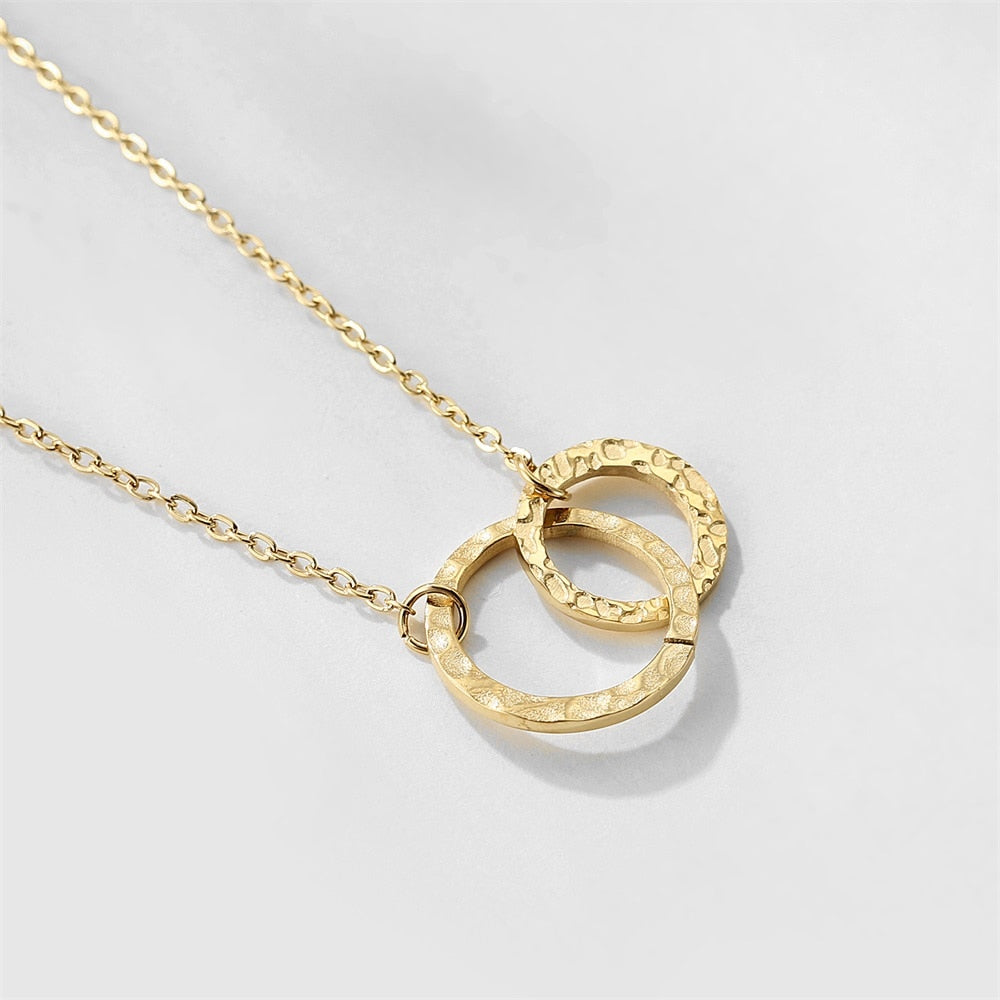 Aurora | 14k Gold BFF Pendant Necklace