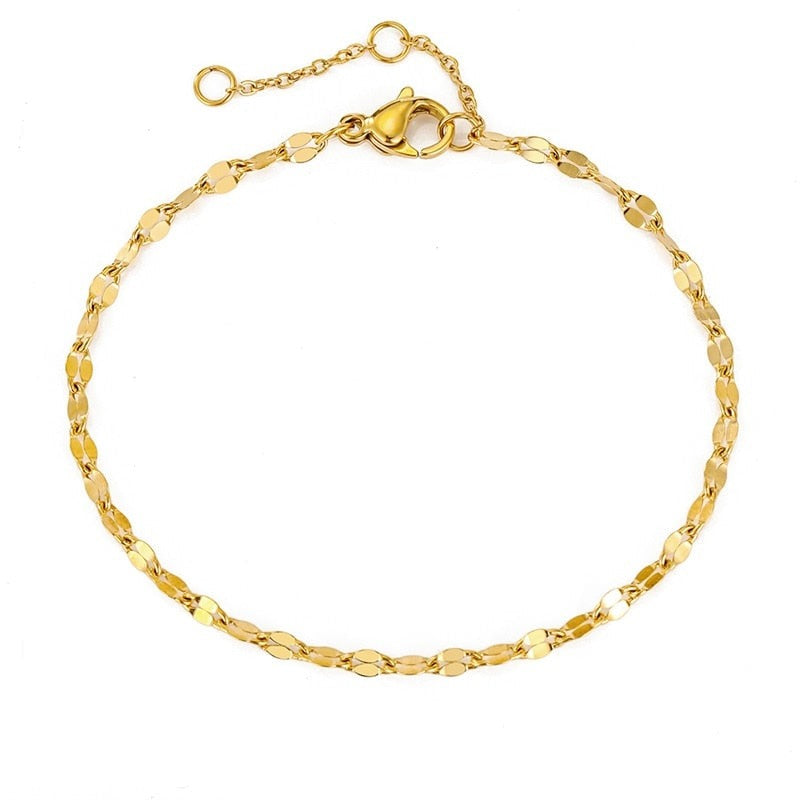 Theia | 14k Gold Chain Anklet