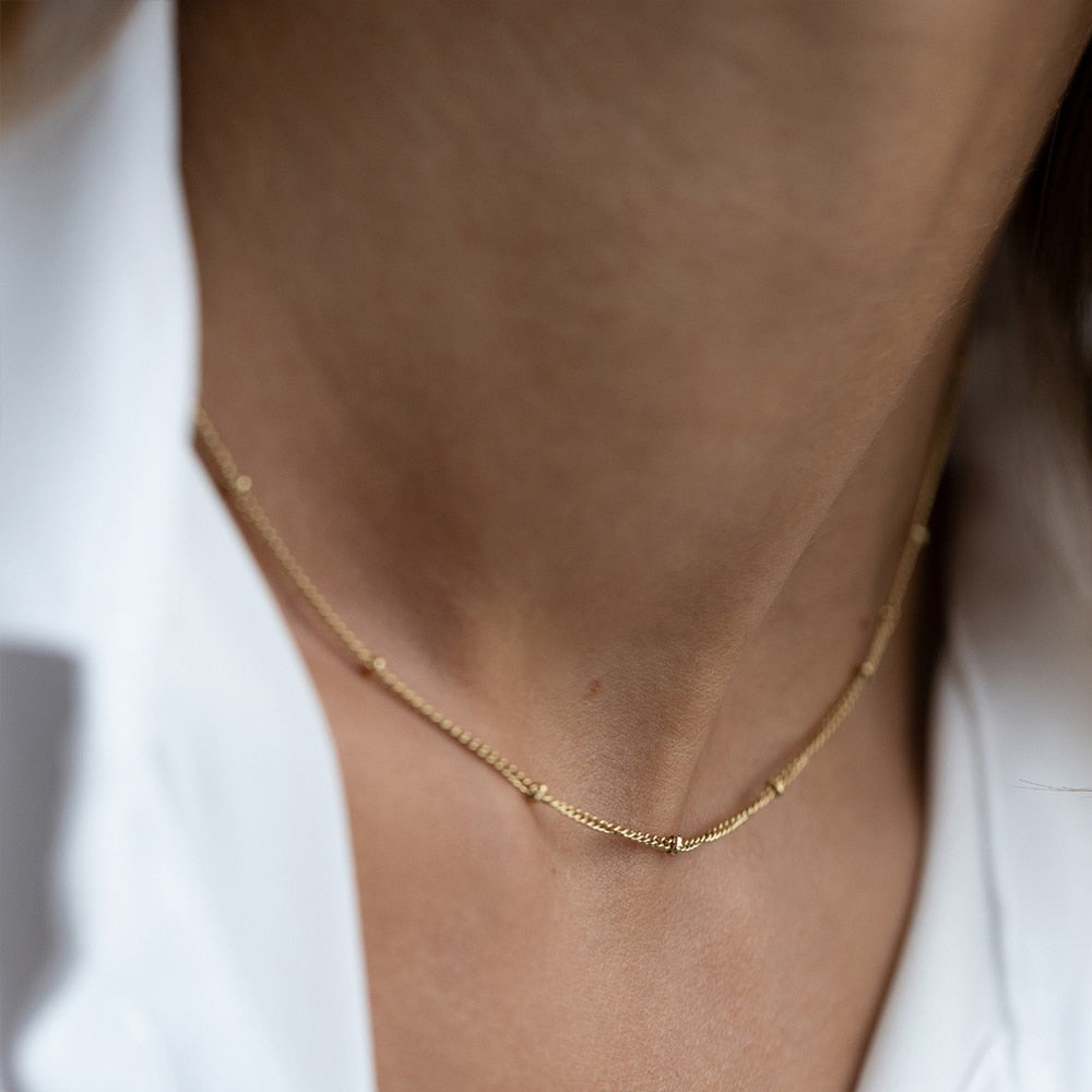 Theia | 14k Gold Choker Necklace