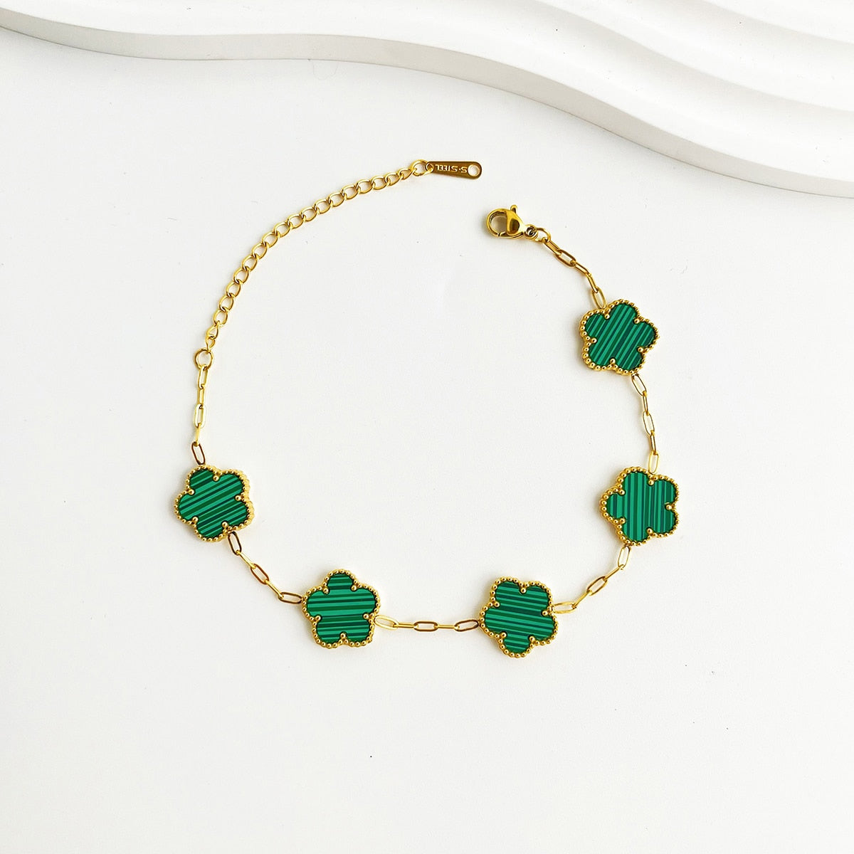 Aurora | 14k Gold Flower Charm Bracelets