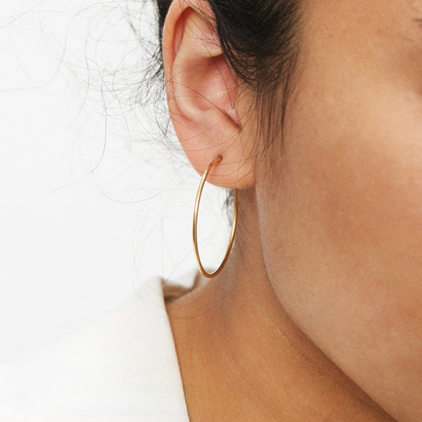 Aurora | 14k Gold Hip Hop Hoop Earrings