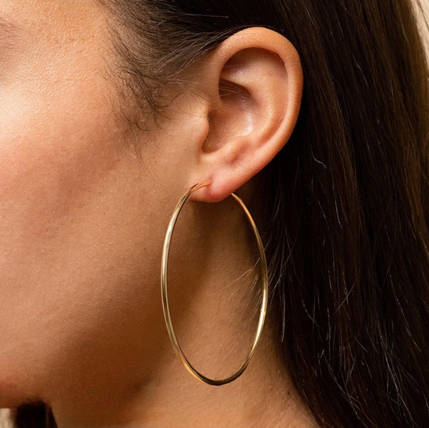 Aurora | 14k Gold Hip Hop Hoop Earrings