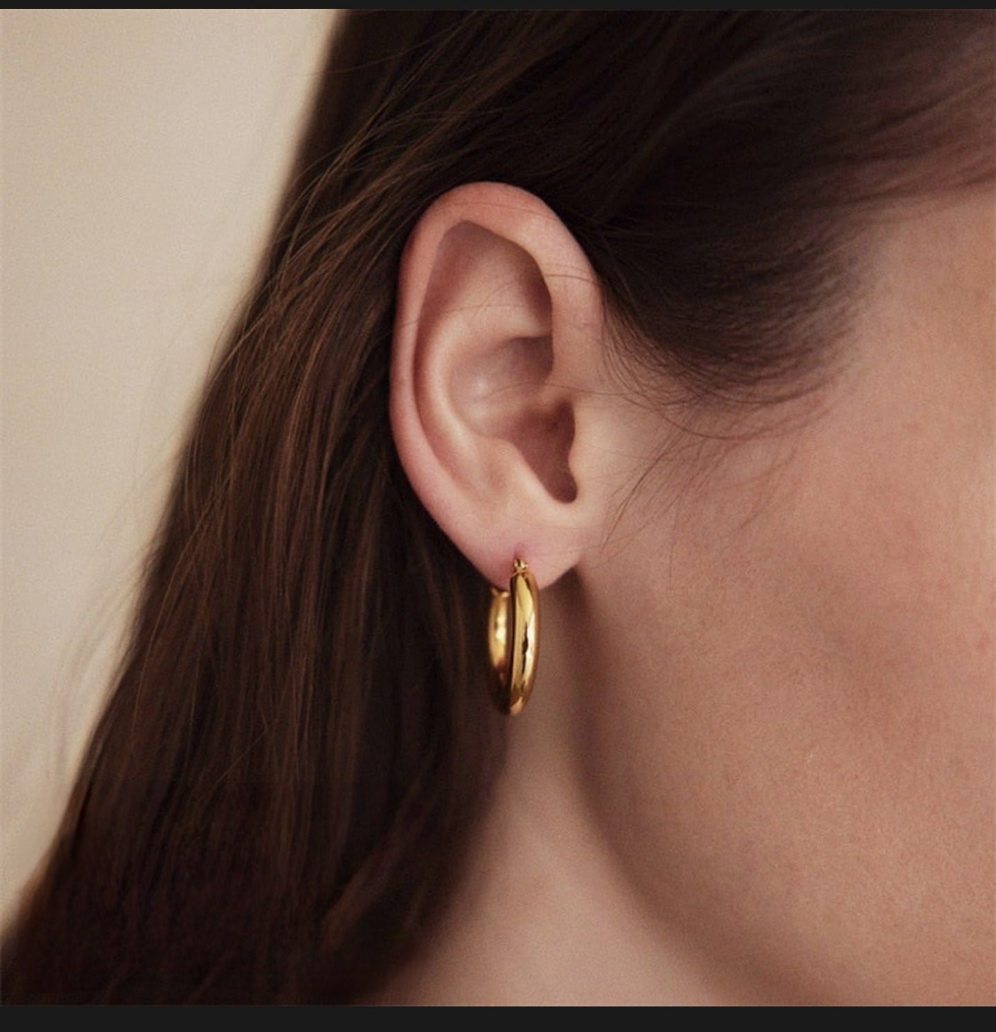 Aurora | 14k Gold Classic Hoop Earrings