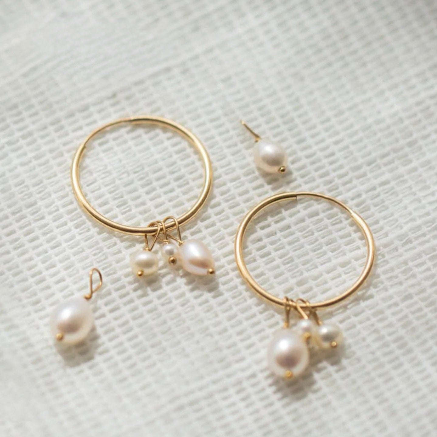 Akoya - Gai | 14k Gold Pearl Statement Earrings