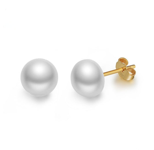 Akoya - Gai | 14k Gold Pearl Stud Earrings