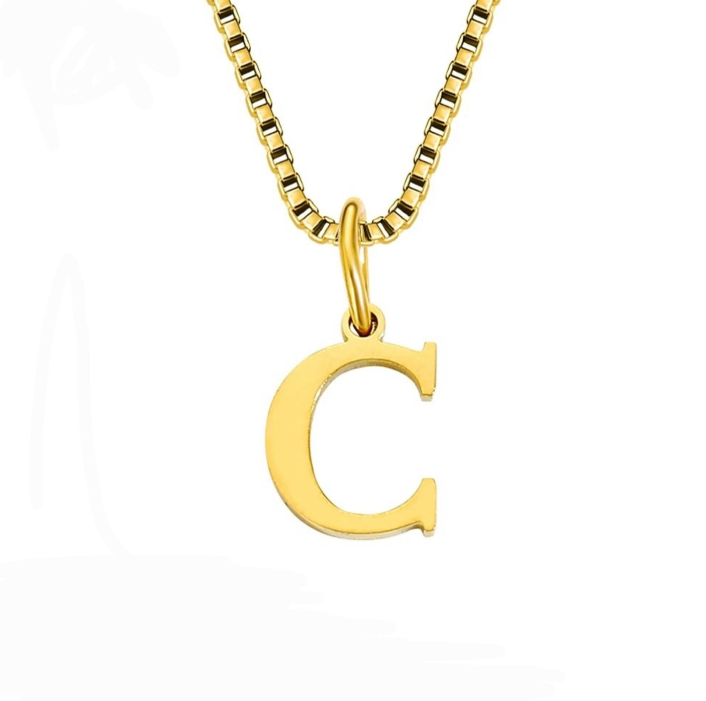 Theia | 14k Gold Initial Pendant Necklace