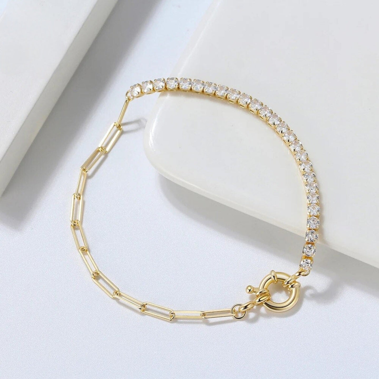 Euryphaessa | 14k Gold Gala Diamond Bracelet