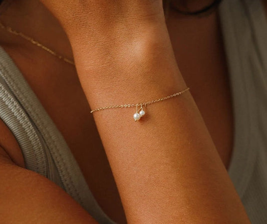 Akoya - Gai | 14k Gold + Freshwater Pearls Bracelet